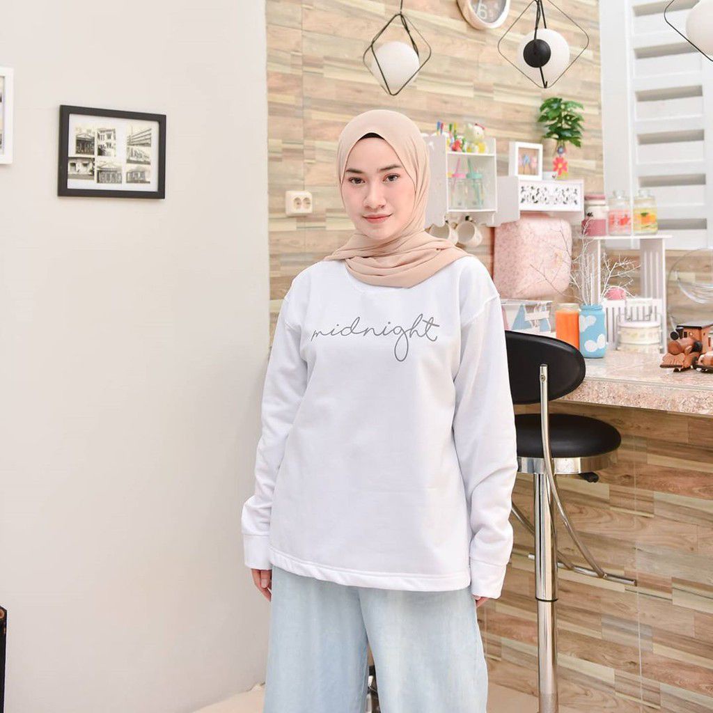 VS GG - baju atasan SWEATER Original sweater MIDNIGHT
