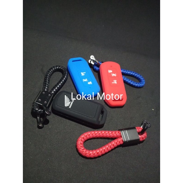 GANTUNGAN KUNCI DAN COVER SILICONE remote keyless HONDA ALL NEW honda PCX 160 VARIO 160 ADV 150 2021