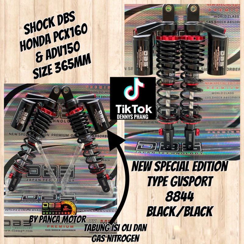 shock pcx new shock dbs pcx new ukuran 365mm shock dbs tabung atas gsport 365mm