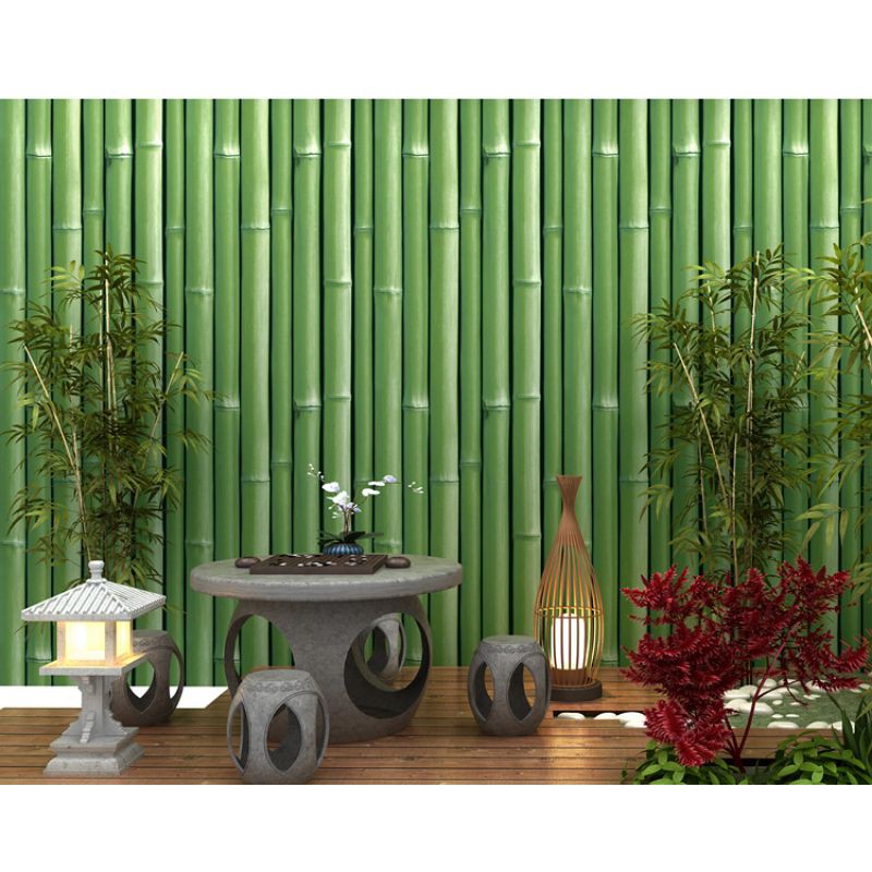 BATANG BAMBU |WALLPAPER STICKER DINDING Motif pohon bambu kuran 45 cm x 8 meter kode GH191