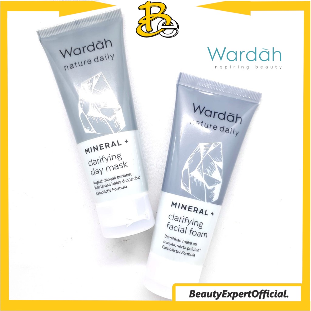 ⭐️ Beauty Expert ⭐️ Wardah Nature Daily Mineral + Clarifying Clay Mask 60g | Masker Wajah|