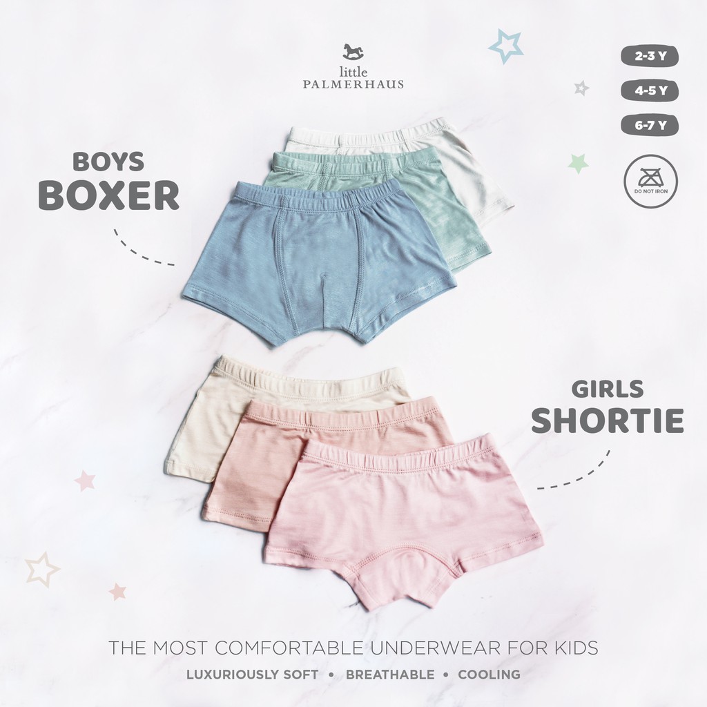 Little Palmerhaus Celana Dalam Anak Girls Shortie / Boys Boxer  2-7 Thn