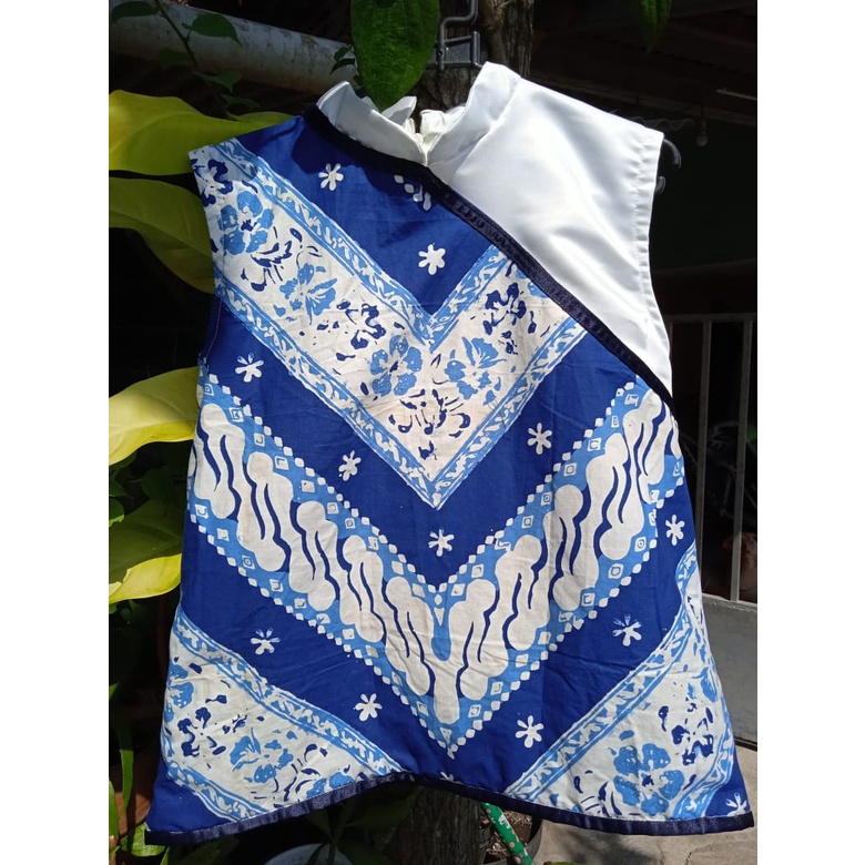 Parang biru batik shanghai top