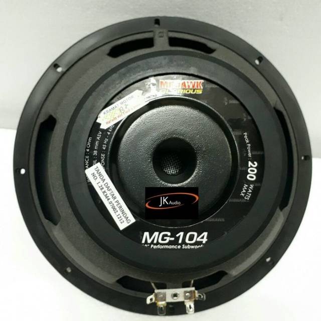 speaker mohawk 10 inch