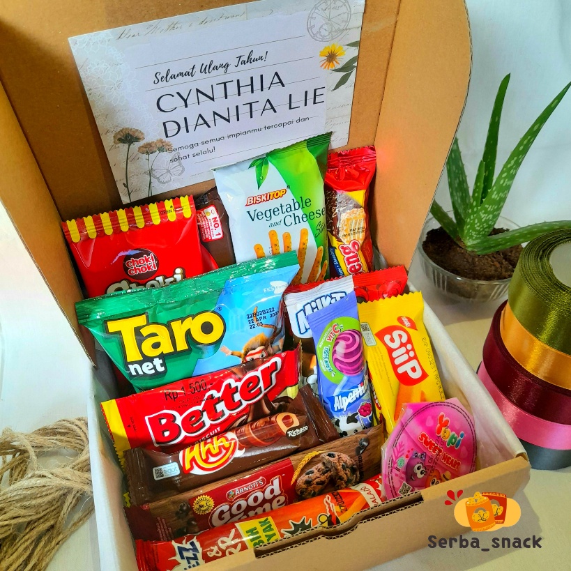 Jual Snack T Box Hampers Paket Snack Kado Ulang Tahun