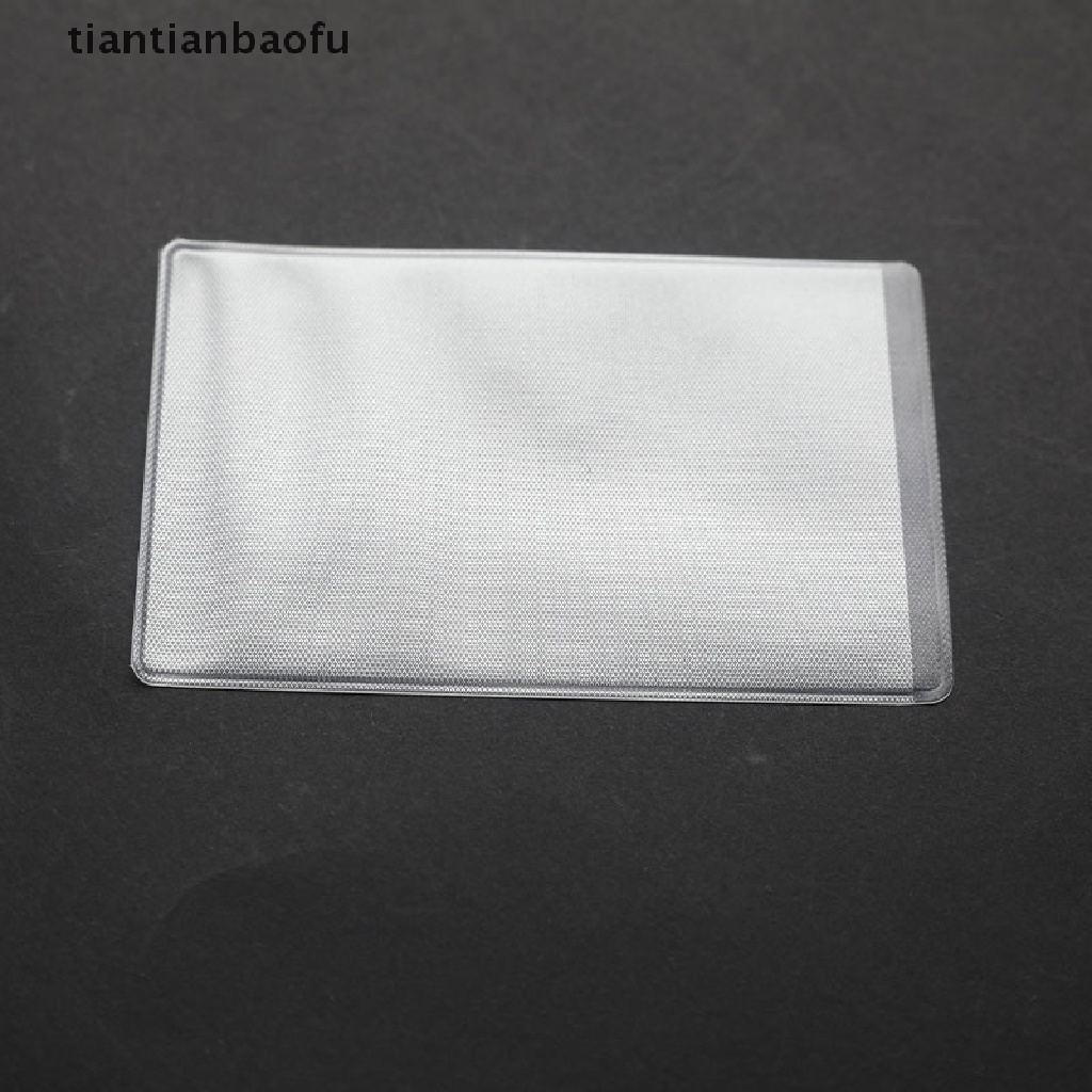 [tiantianbaofu] 10PCS PVC Clear Card Cover To Protect Credit Cards Waterproof  Card Holder Bag Boutique