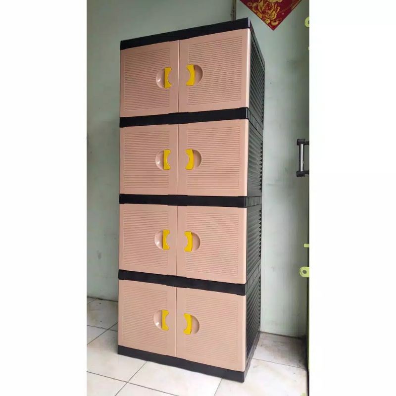 LEMARI PLASTIK RAK SERBAGUNA LEMARI PAKAIAN LEMARI ANAK LEMARI BAYI RAK BAYI LOKER CABINET WARDROBE