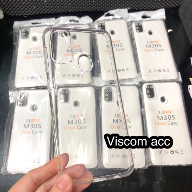 Silicon bening samsung m30s / m21 jelly case transfaran