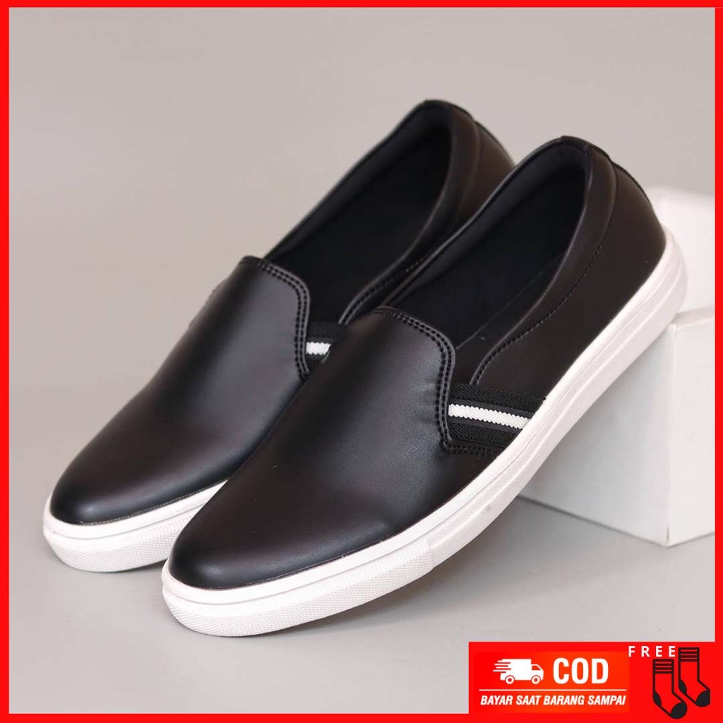 MOLK|Sepatu Slip On Pria Sepatu Casual Selop Slop Cowok Keren Original