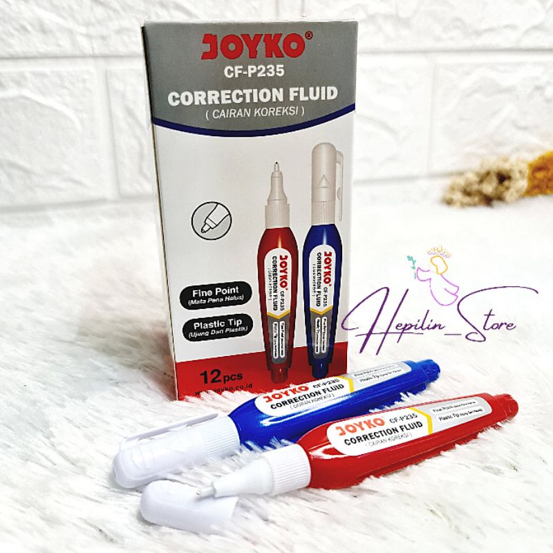 

PERBIJI Tip Ex Kecil Joyko CF-P235 ECER 1 Biji / Correction Fluid ORIGINAL 100% Joyko / Cairan Koreksi Joyko Kecil / Tipe X Joyko