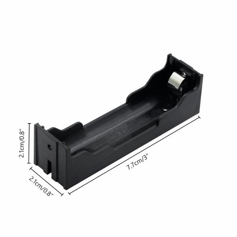 HOLDER TEMPAT BATTERY BATERAI BATRE 18650 PARAREL 1 SLOT SINGLE TANPA KABEL