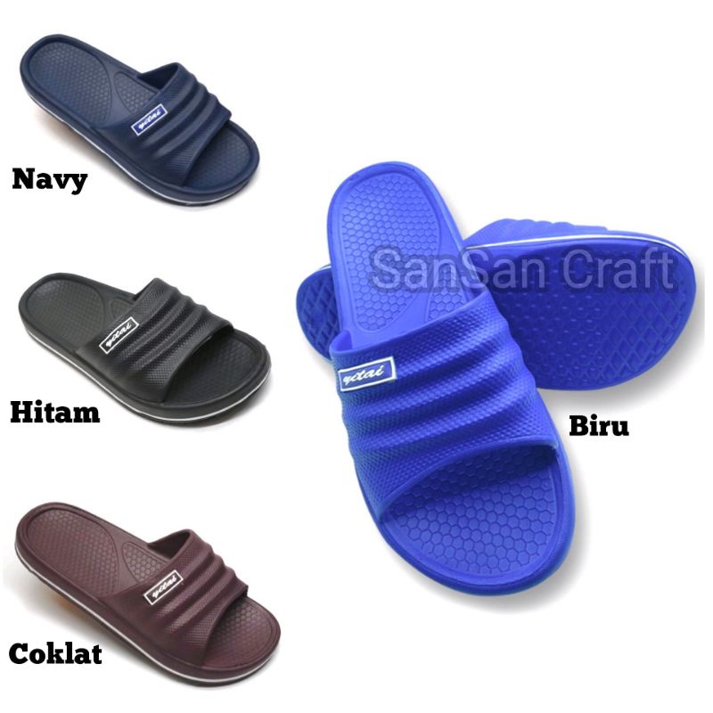 Sandal Selop Pria Yitai Dewasa Bahan Karet Empuk dan Ringan