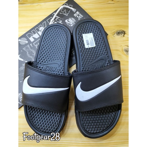 SANDAL NIKE SLIDE CEKLIS WHITE PRIA/WANITA / Sandal Selop Nike Benassi White