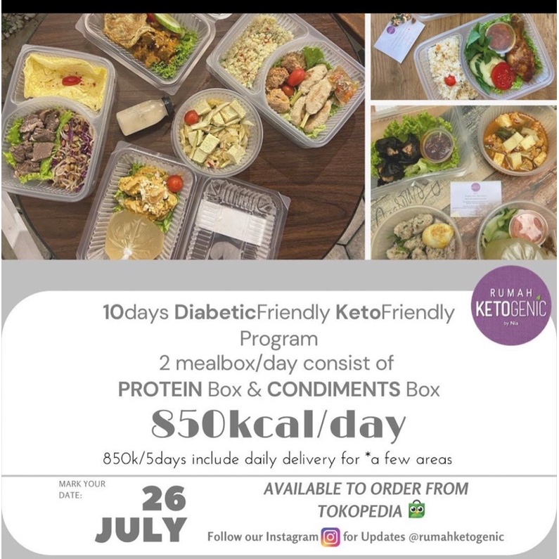 

10days Ketogenic Catering untuk Mba Hui