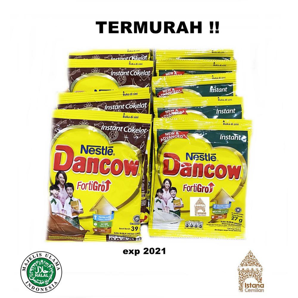 

Ready Stok Nestle Dancow Sachet Susu Bubuk Instan Cokelat / Putih (Isi 10 Pcs)