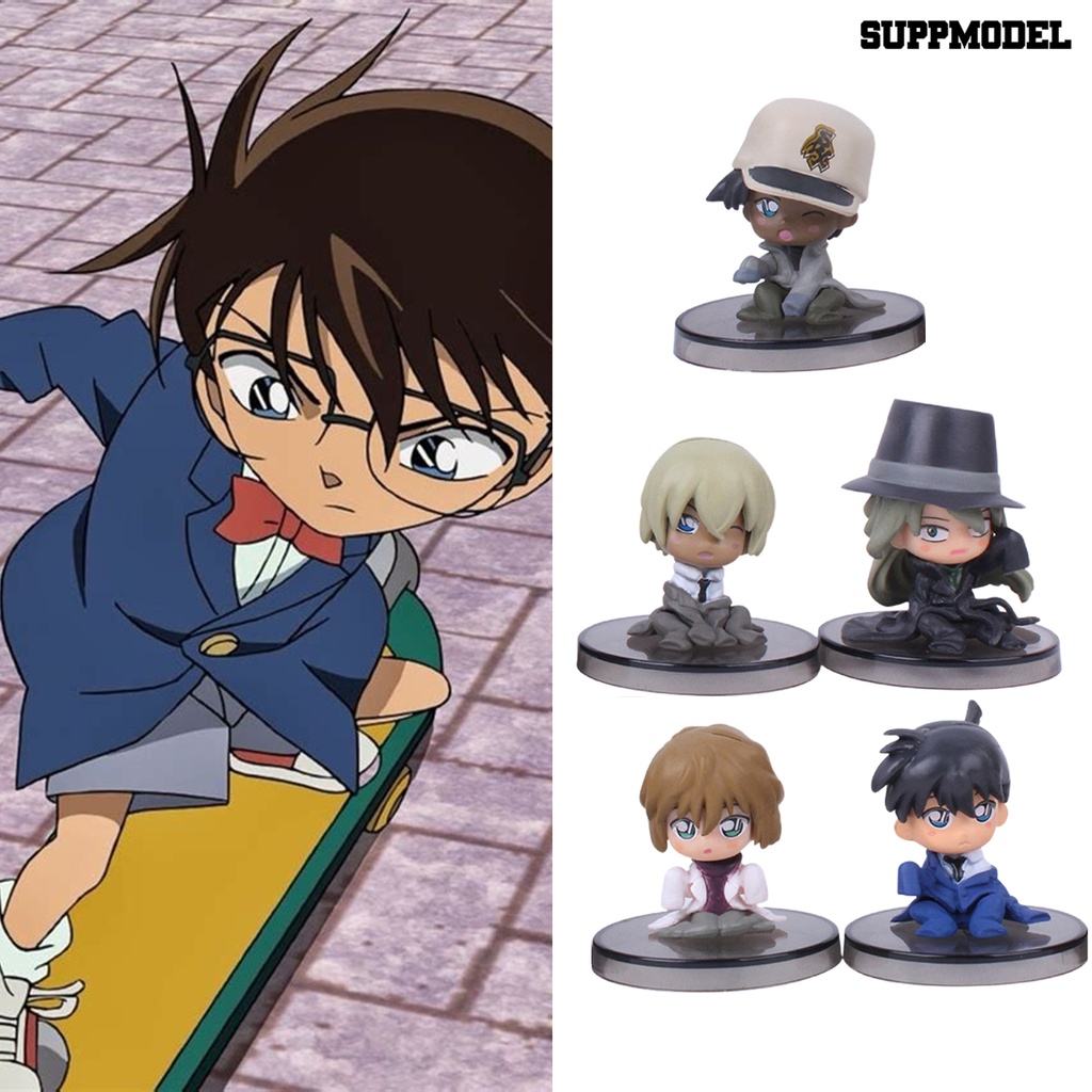 1 Set Action Figure Detektif Conan Anti Gores Tahan Karat Untuk Dekorasi