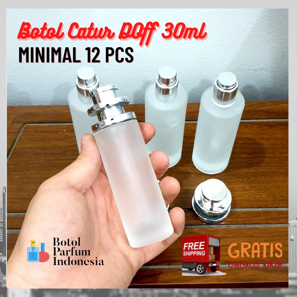 Jual Botol Parfum Spray Kaca Kosong Ml Catur Doff Ml Shopee Indonesia