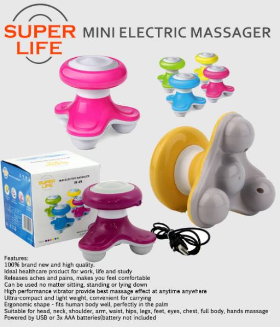 Alat Pijat Mini XF-69 - Mini Electric Massager - Alat Pijat Elektrik