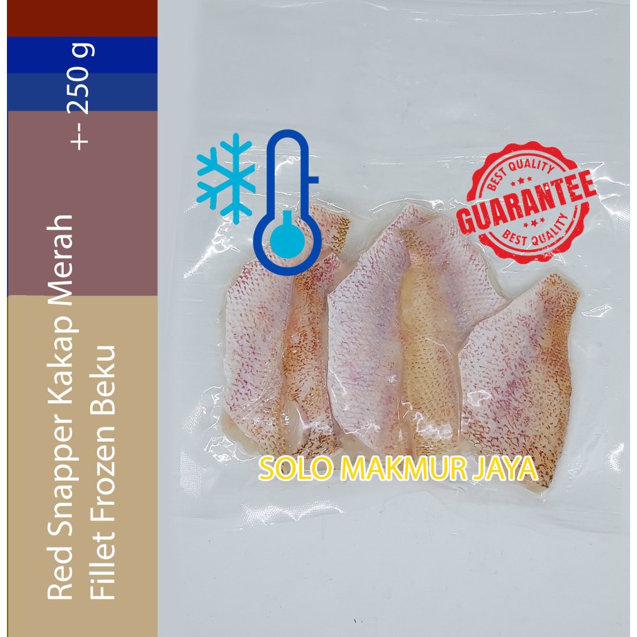 

Kakap Merah Red Snapper Fillet Frozen Beku Premium