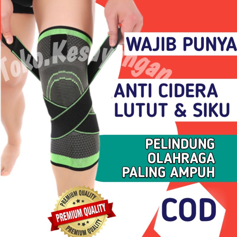 Gi84 Deker Dekker Decker Kaki Engkel Lutut Siku Tangan Fashion Olahraga Pria Voli Volly Bola Futsal 