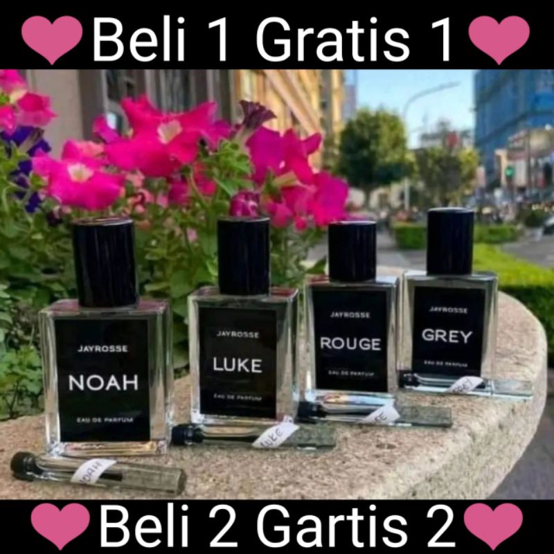 Parfum Jayrosse grey,luke,noah dan rouge Wangi Tahan Lama Meski Baju Dicuci Berkali-kali#.