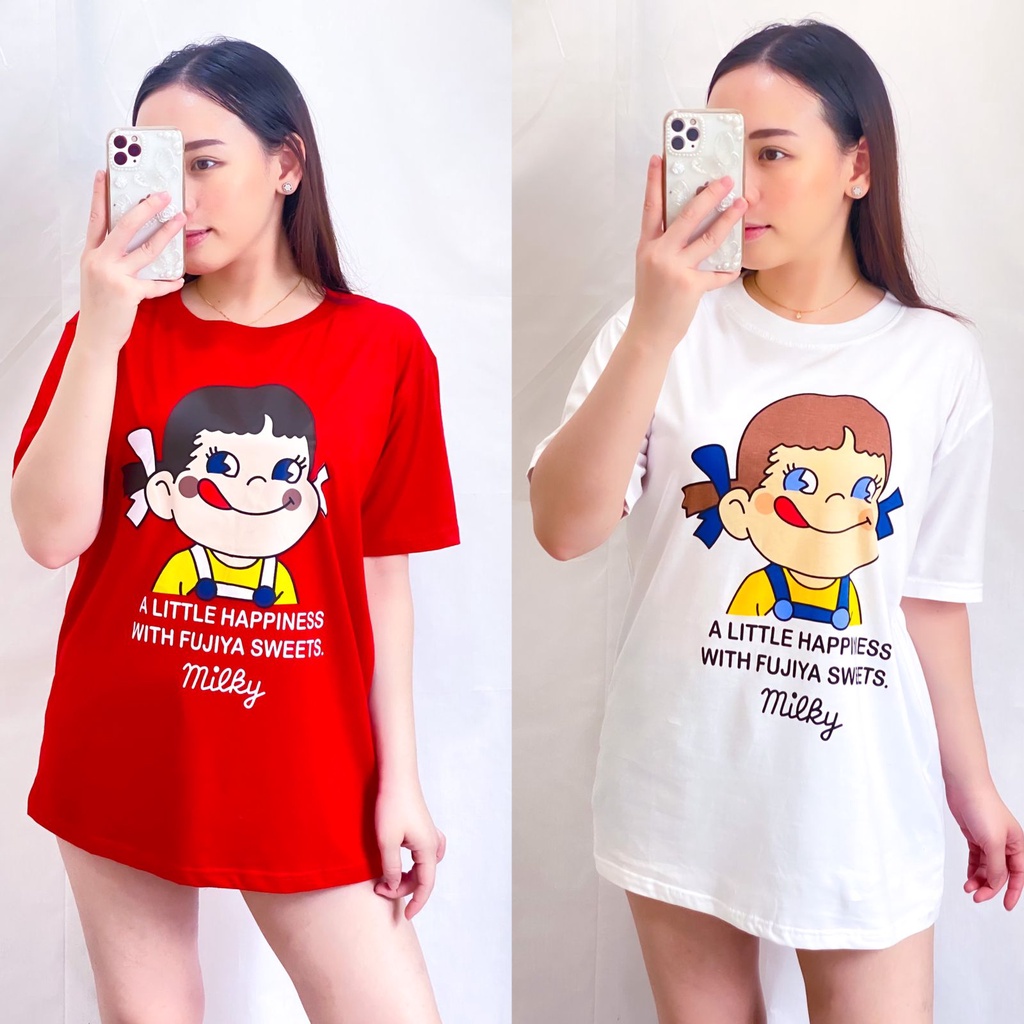 Kaos Oversize Wanita Lengan Pendek Atasan Oversize Terbaru Kaos Wanita Lucu