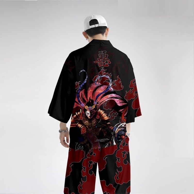 KIMONO CARDINGAN HAORI PRIA WANITA ASIA JEPANG KOREA ORIGINAL