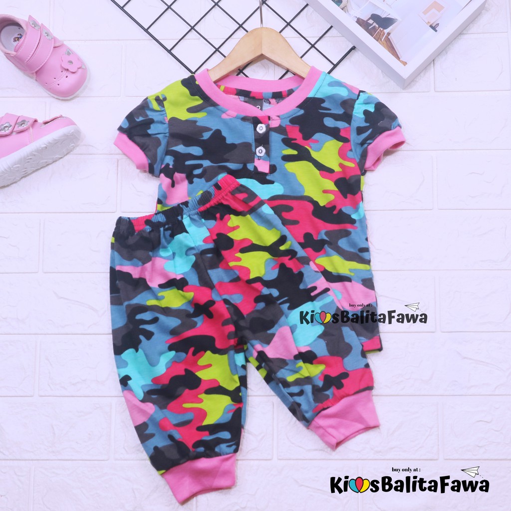 Setelan Momo Kids Size Bayi-3 Tahun / EXPORT Quality Baju Karakter Kaos Lengan Pendek Celana Pendek