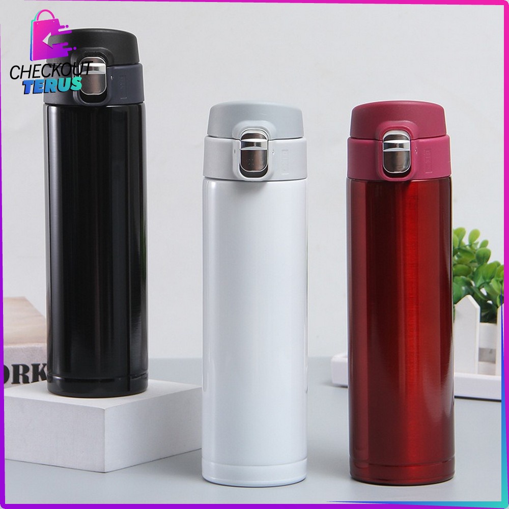 CT C310 Termos Air Panas Termos Stainless 500ml Perlengkapan Air Minum Thermos Air Panas Polos Vacuum Flask