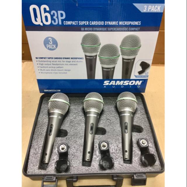 MIC KABEL SAMSON Q6 3P ORIGINAL ISI 3 UNIT MIC