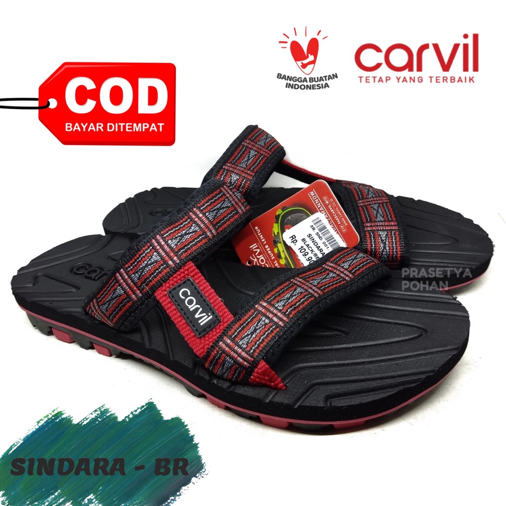 Sandal Pria Carvil Original Anti Air - Sendal Carvil Pria Original Slide dan Jepit