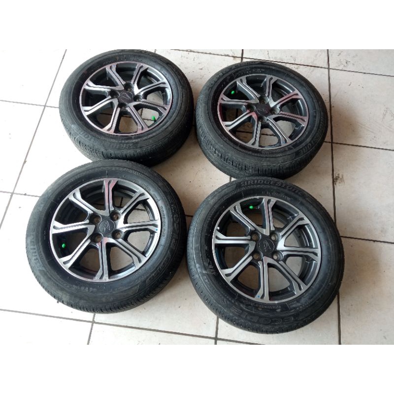 velg std sigra r14x5 hole4x100 +ban accelera175 65 14