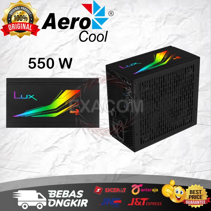 AeroCool PSU LUX RGB 550W 80+ Bronze Power Supply