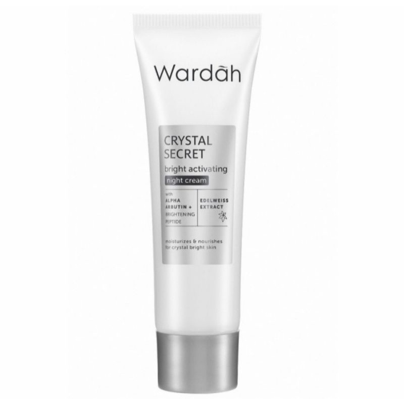 Terlaris Wardah Crystal secret  Night Cream / White Secret Night Cream Krim Malam Murah