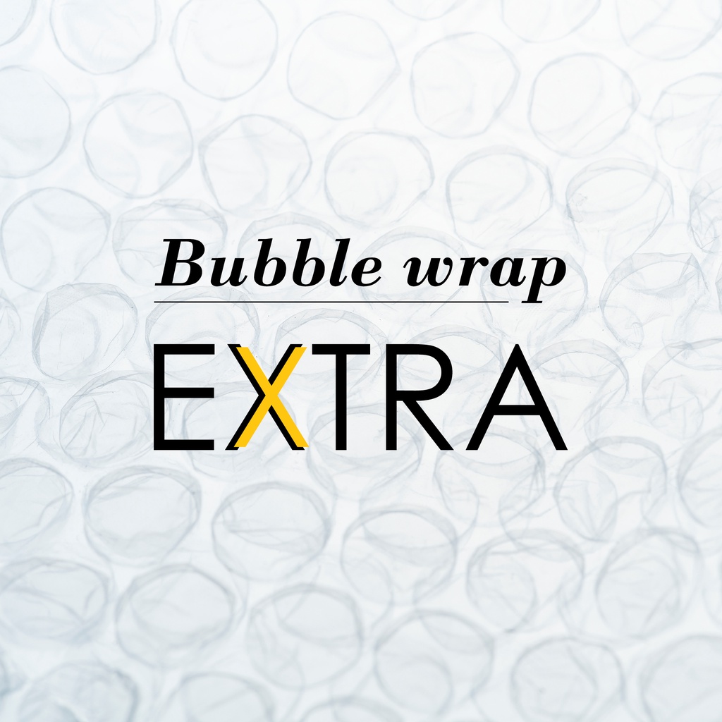 

Bubble wrap tambahan untuk produk Kuro Projects