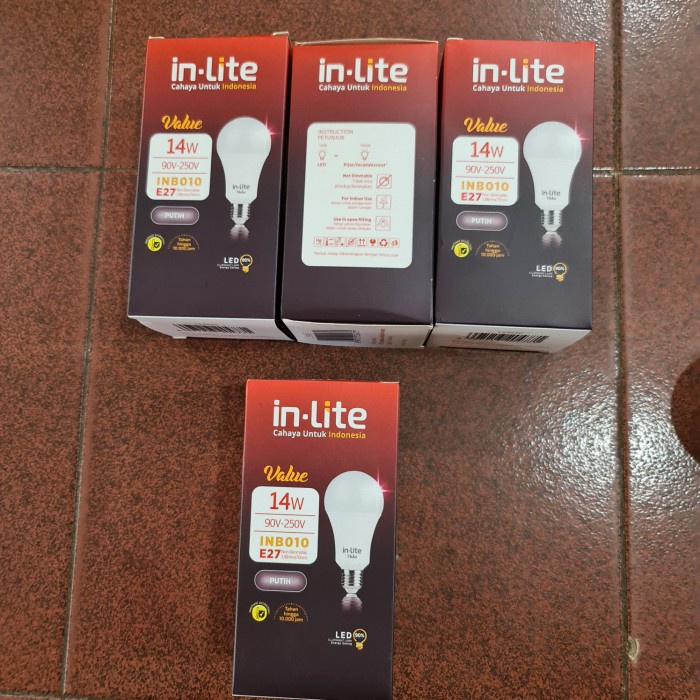 [PROMO] Lampu Led In-Lite Value Paket 14Watt Beli 3 Gratis 1