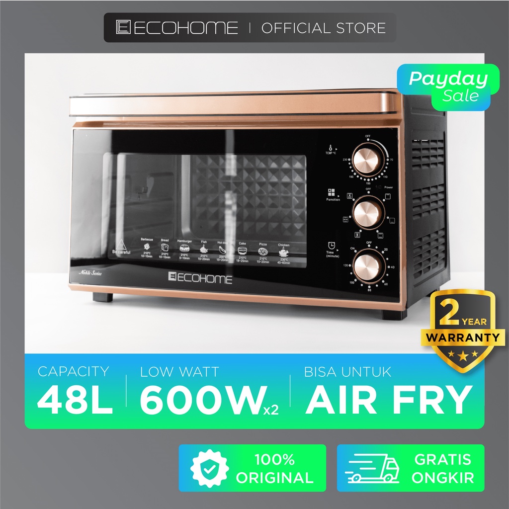 ECOHOME - ELECTRIC OVEN NOBLE SERIES EON-888 48L