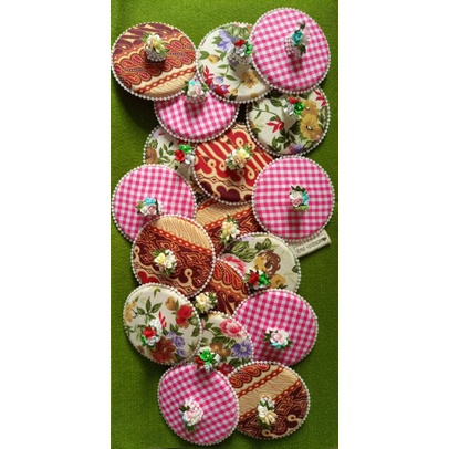 Tutup gelas hias isi 6pcs