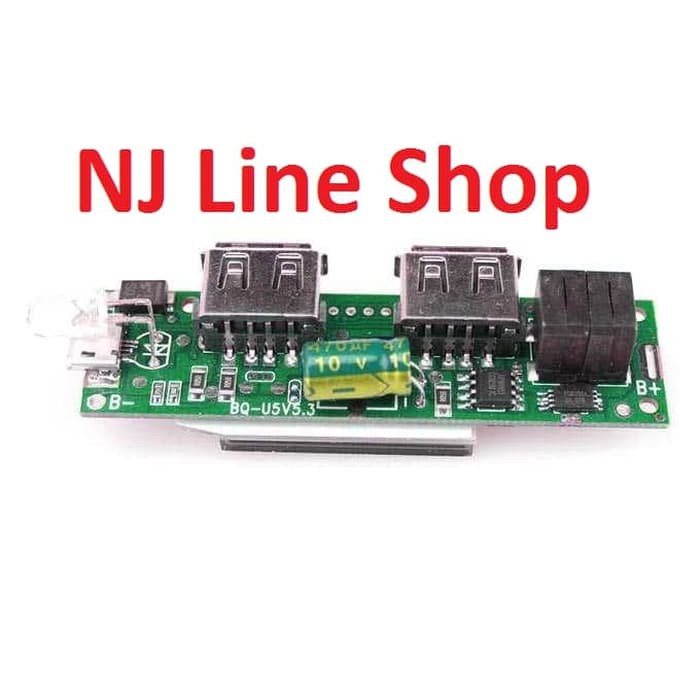 ORI Modul Powerbank LCD Display / modul Power bank DIY LCD Display 5 Cell Premium