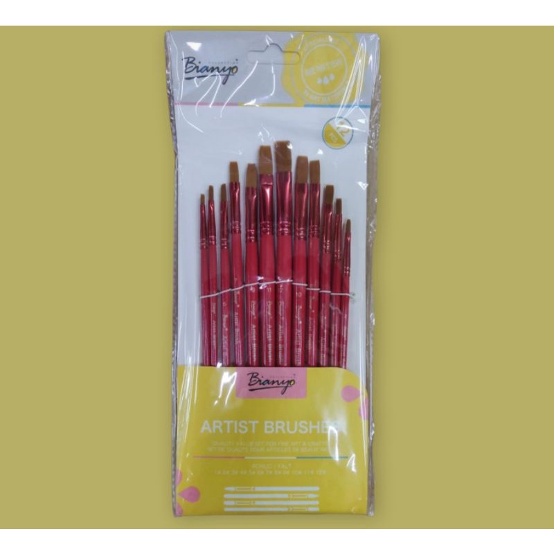 

KUAS FLAT ISI 12 - BIANYO ARTIST BRUSH