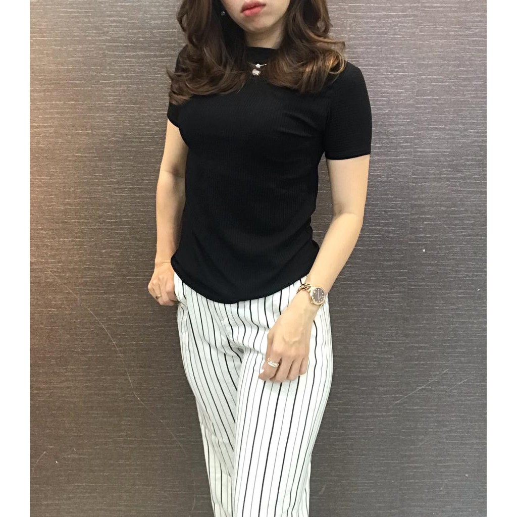 Kaos Turtleneck Candy Atasan Kerah Tinggi Baju Kerah Tinggi Wanita 87 Shopee Indonesia