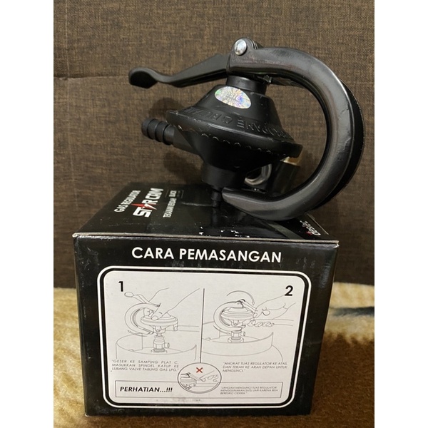 Regulator Gas Starcam Meter Otomatis SC-T12RM / Gas Regulator star cam tekanan rendah black edition