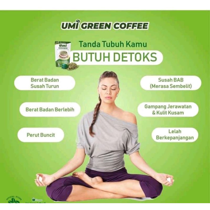 

Umi Green Coffee (pelangsing & kesehatan) Dijamin ORI 100%