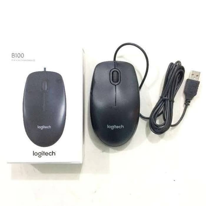 Mouse Kabel B100 Logitech / Mouse Komputer Logitech