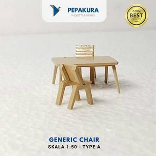 Jual Miniatur Kursi Serbaguna Kursi Makan Generic Chair Maket Diorama