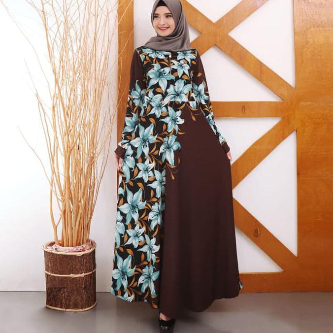 TERLARIS BAJU GAMIS WANITA TERBARU GAMIS BUSUI GAMIS MISSBEE SLETING DEPAN 9911 - DISKON 2019