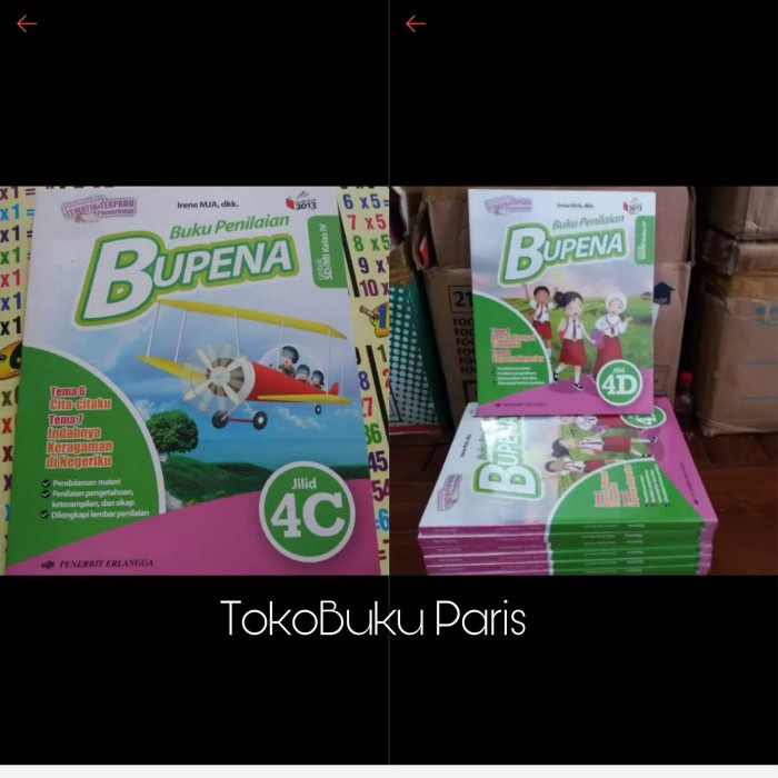 

❤BISA COD❤ Bupena sd kelas 4C & 4D K13 erlangga