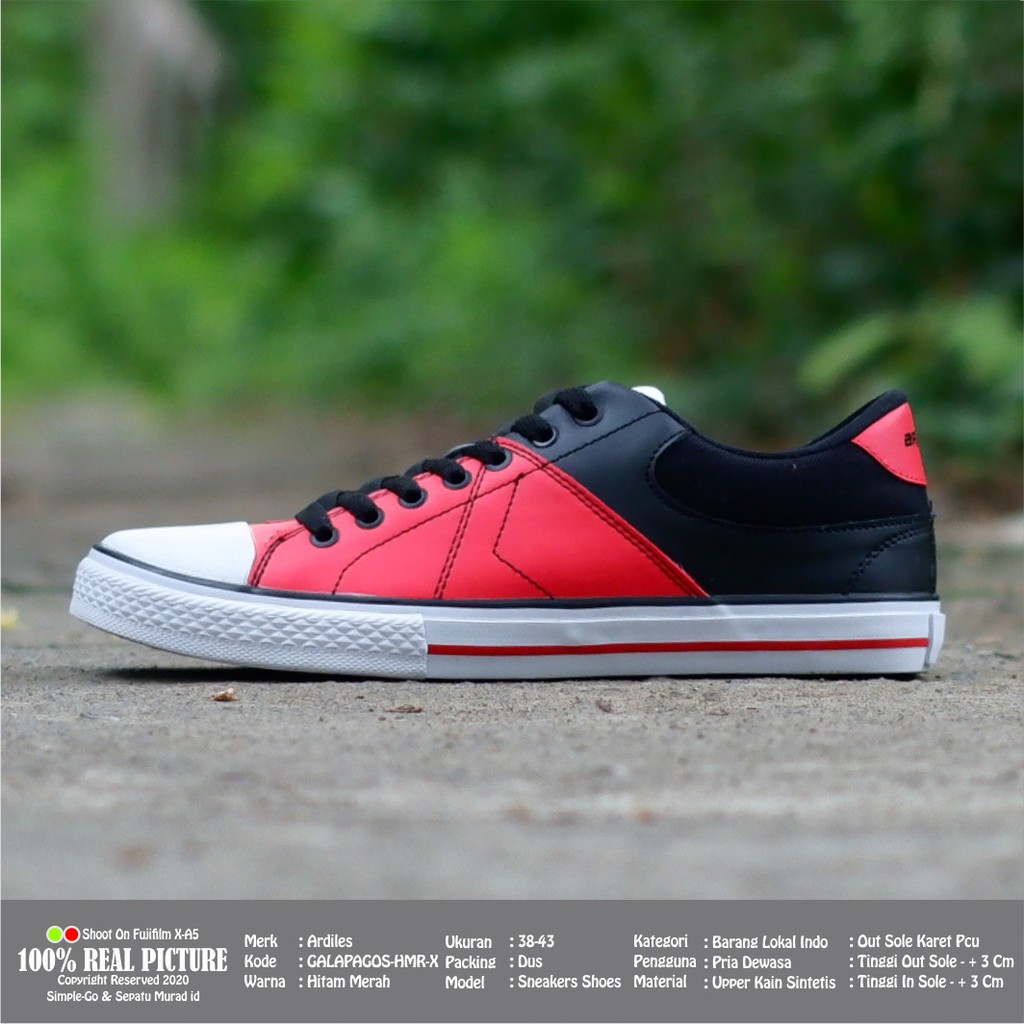 Sepatu pria sport casual tali original sneakers bertali laki-laki cowok dewasa model jogging olahraga lari kwalitas import branded Ardiles Laszlo Galapagos promo murah keren cod 38-43