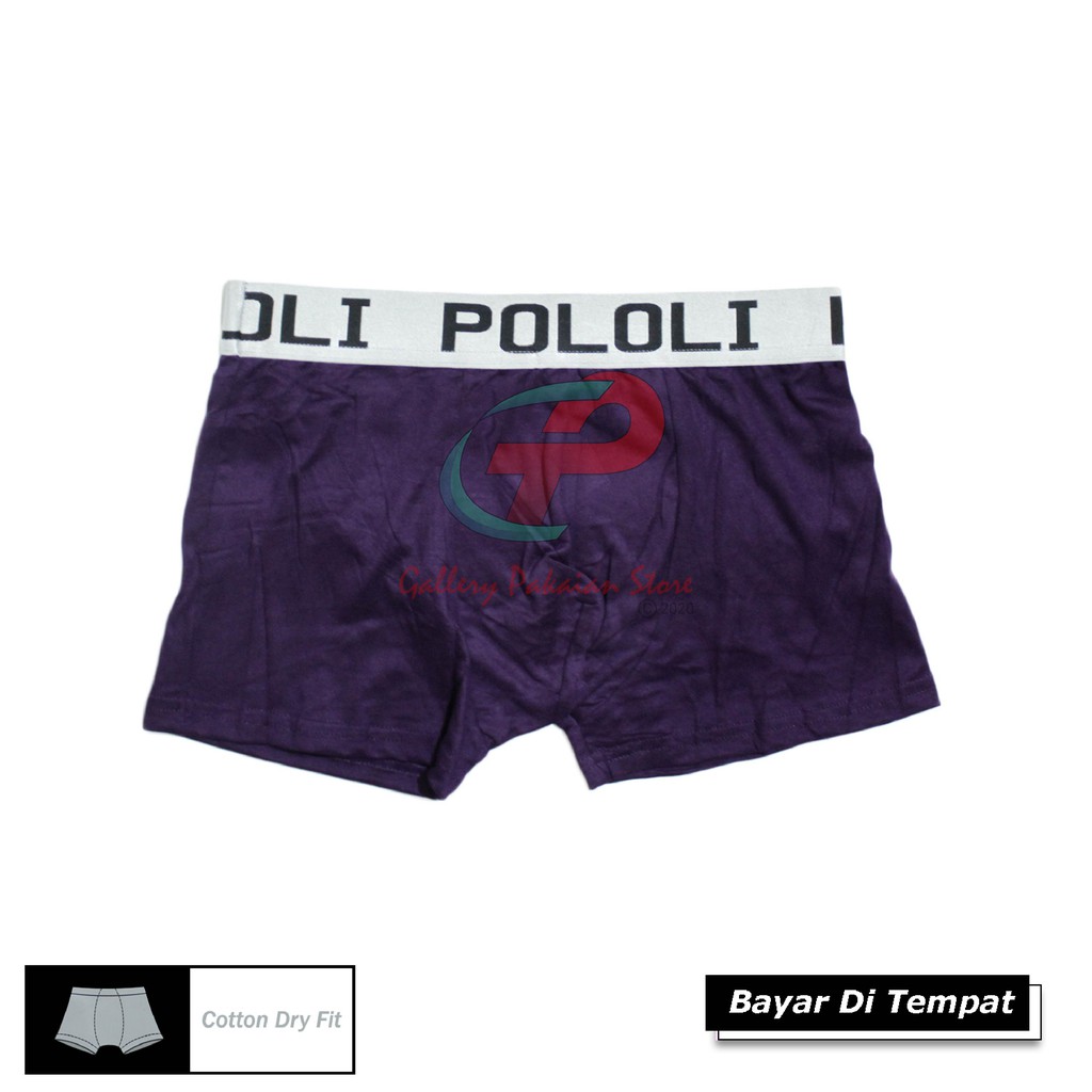 CELANA DALAM BOXER MURAH 1 BOX ISI 3 PCS POLOLI BOXER DEWASA CELANA BOXER SPORT