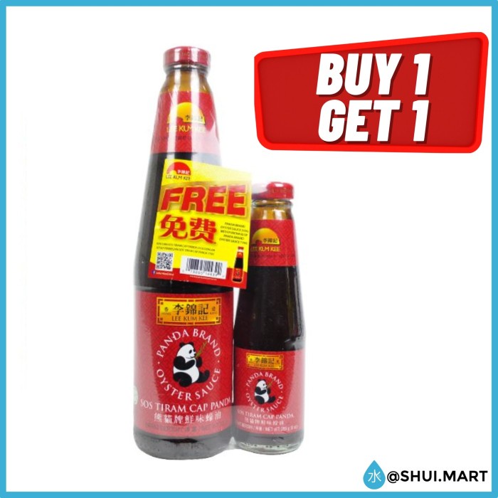 

Siap Kirim Lee Kum Kee Cap Panda Oyster Sauce / Saos Tiram / Saus Tiram